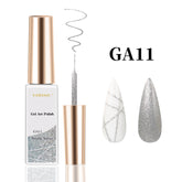 Liner Gel Art Polish - GA11 STROBE SILVER
